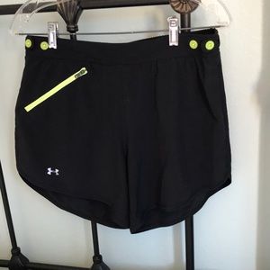 Under Armour black running shorts